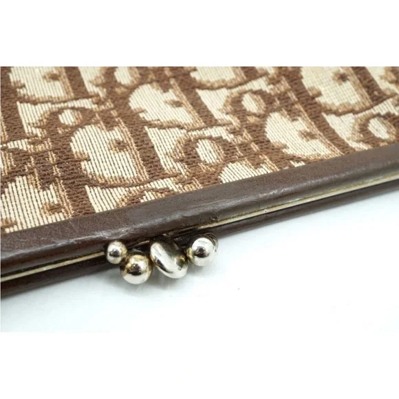 Dior Beige and Brown Monogram Coin Purse - Picture 5 of 11
